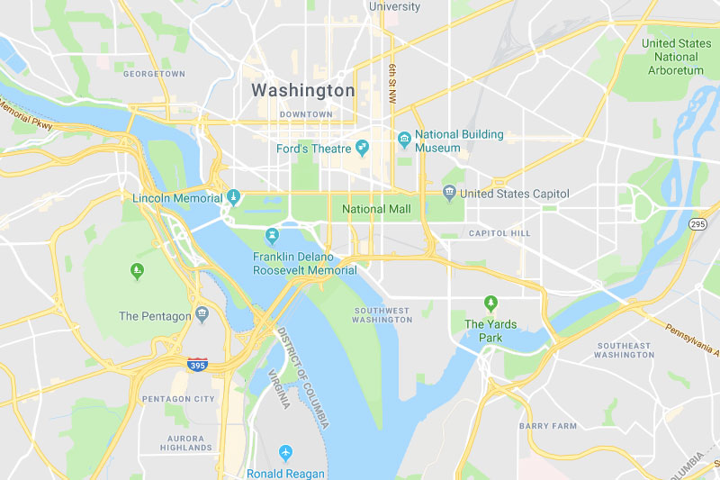 Map Washington D.C.