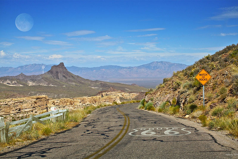 route 66 roadway