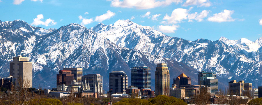 Panoramic view of Salt Lake City