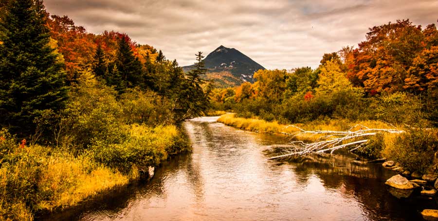 Scenic view from the Baxter State Park