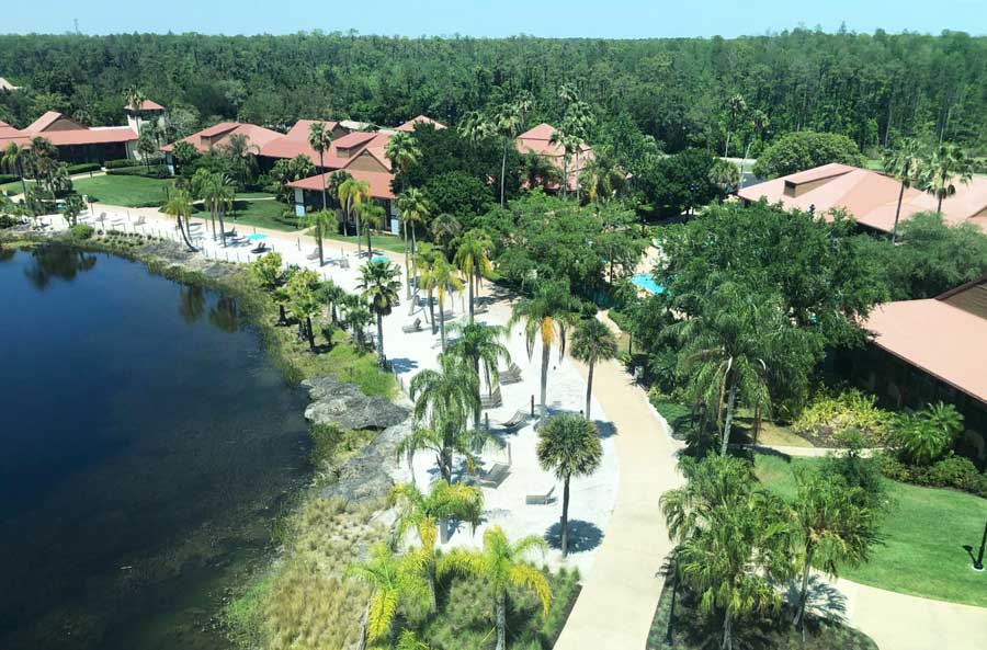 Overlooking view of the Coronado Springs Resort in Florida