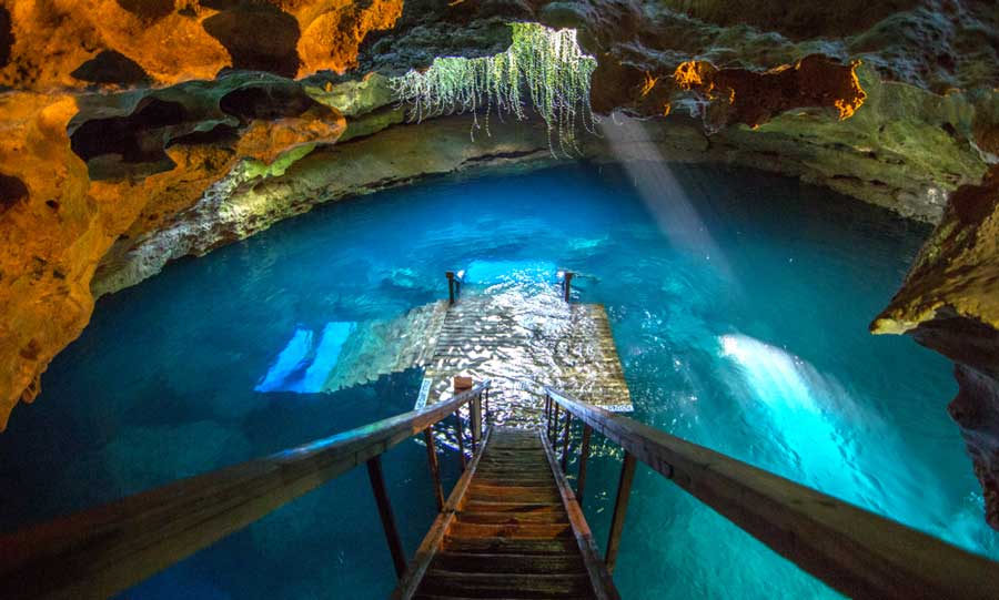 View from the staircase going to the Devil’s Den