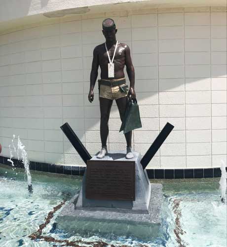 A warrior statue in Fort Pierce in Florida