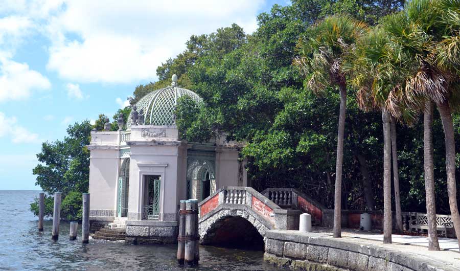 View from the Vizcaya Museum and Gardens in Florida