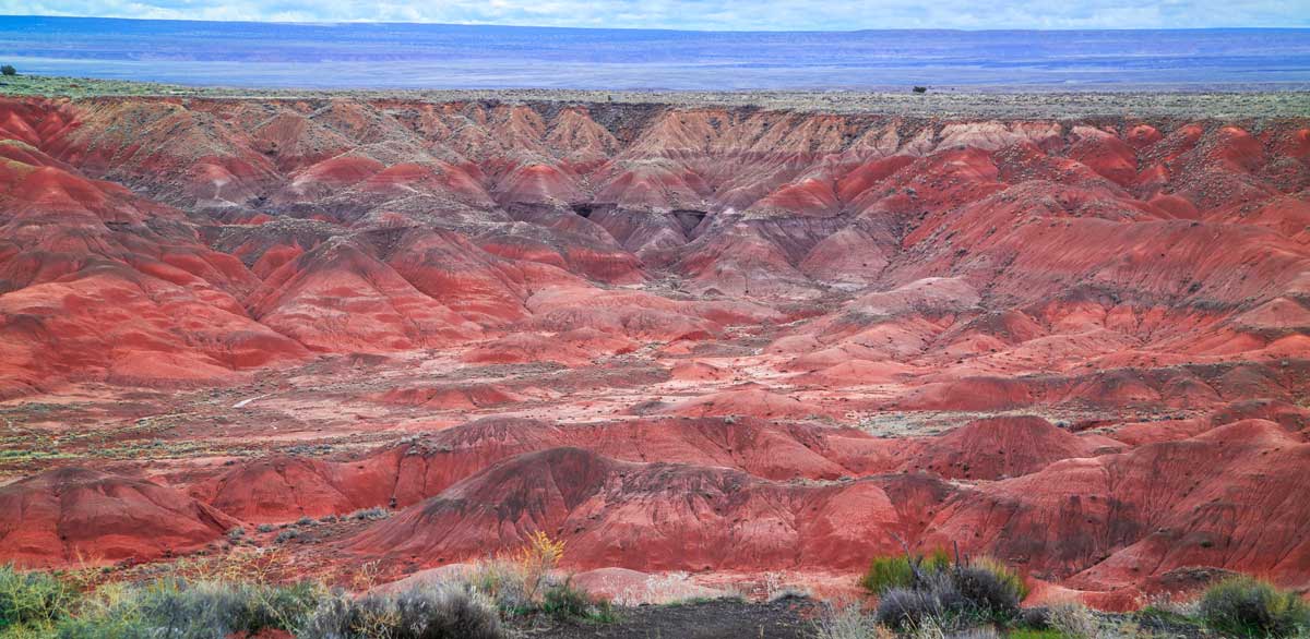 Overlooking view of the Painted Desert, one of the things Arizona is known for