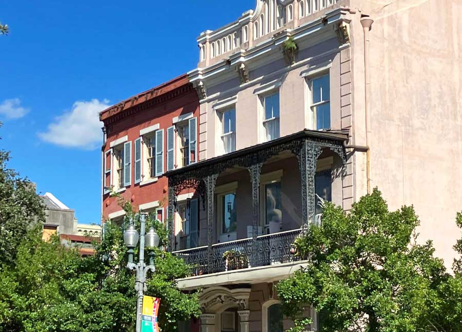 A building with a unique architecture in Louisiana