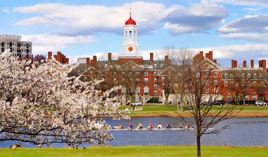 View from the Harvard University during spring season