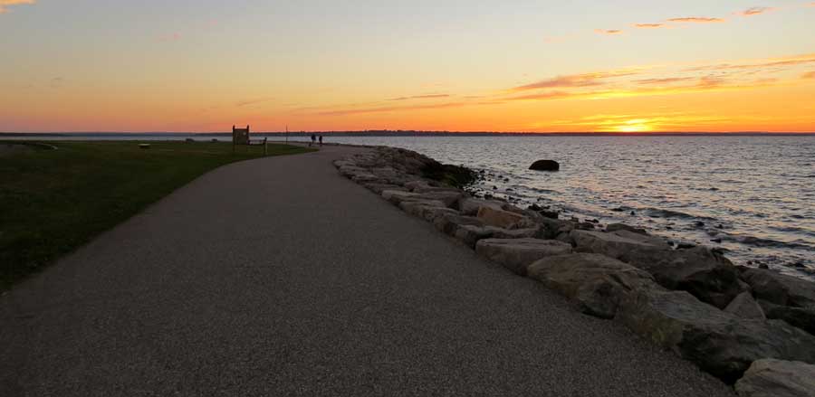 View from Colt State Park during sunset