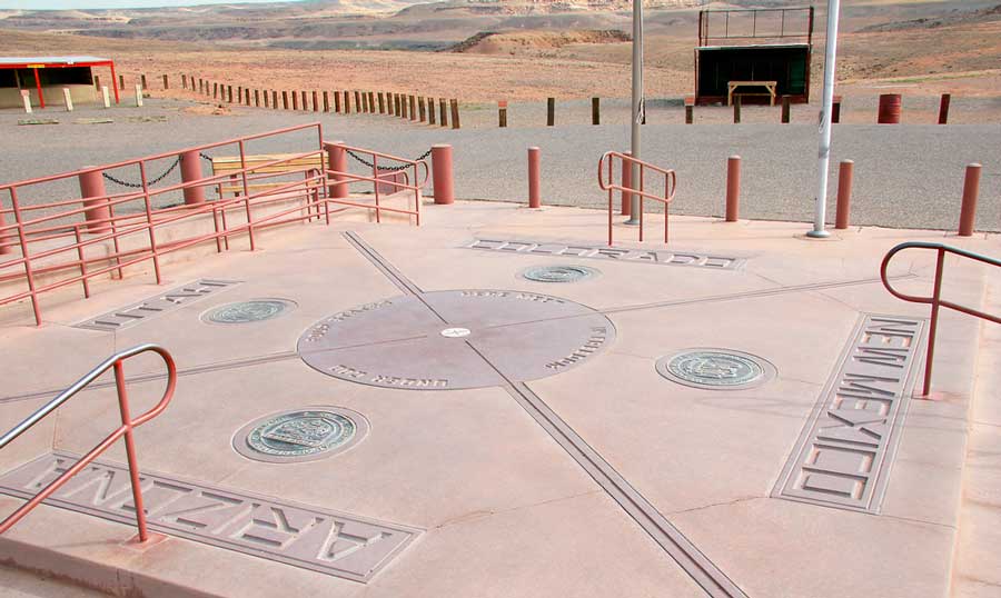 View of the Four Corners Monument in the United States