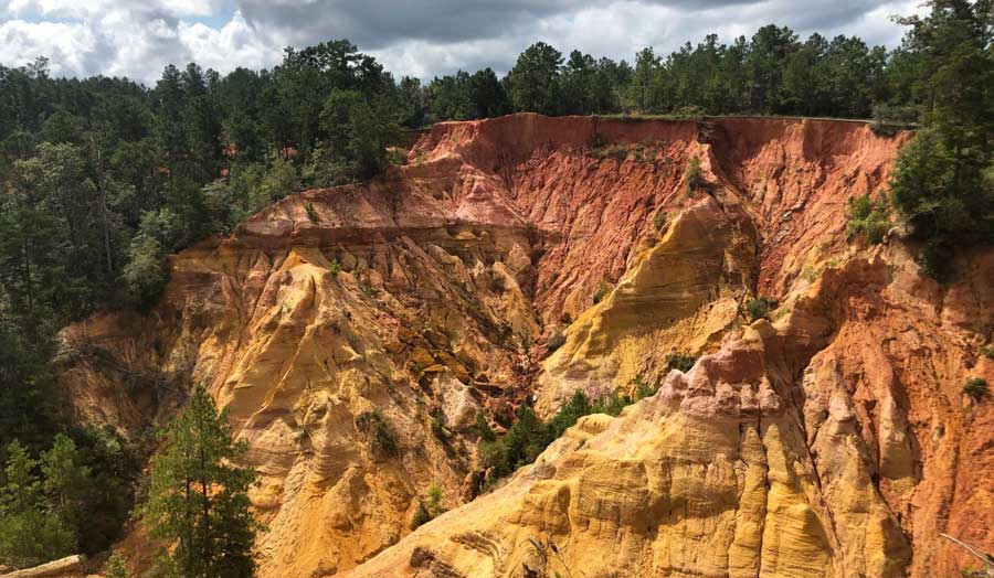 View of the Red Bluff in Mississippi