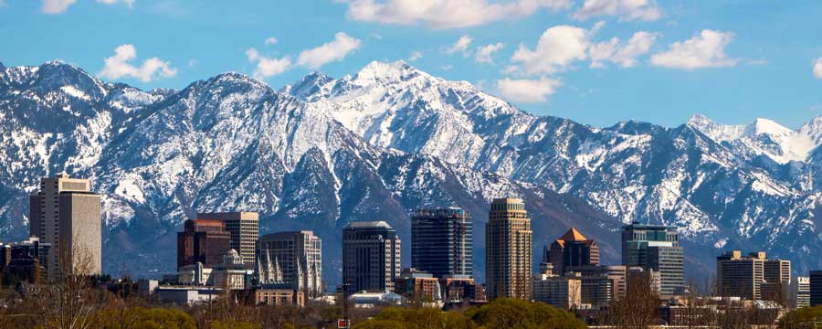 Panoramic view of the Salt Lake City