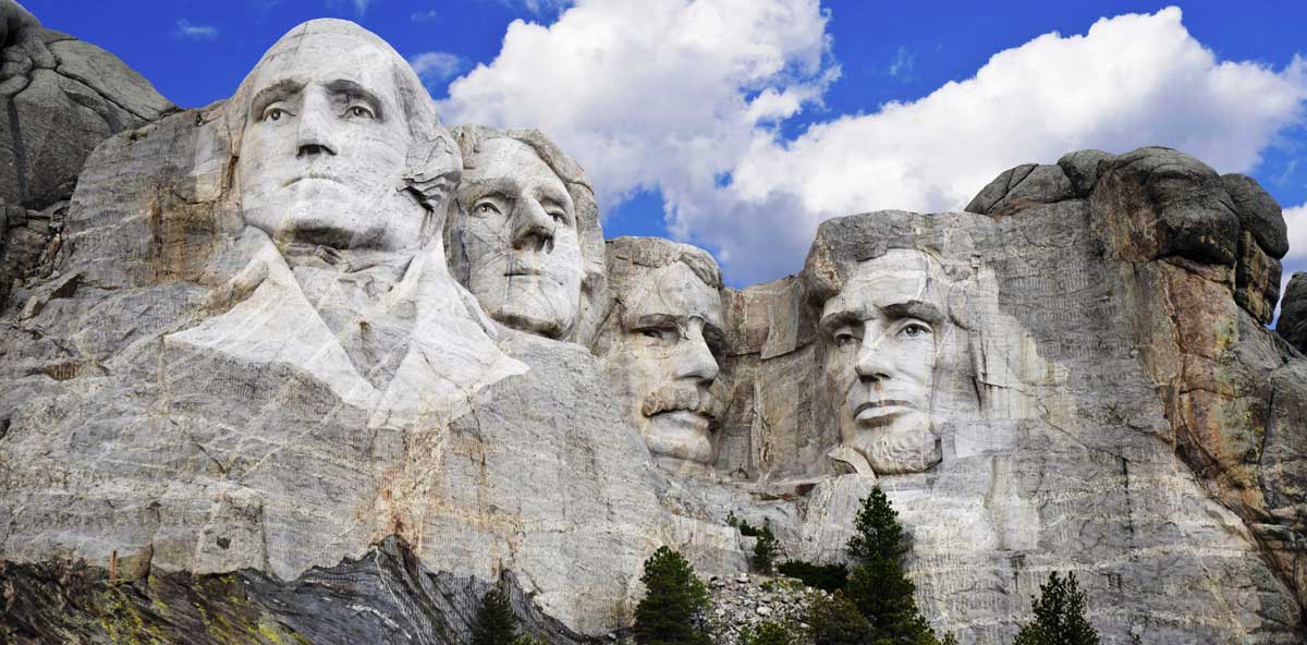The Mount Rushmore National Memorial, one of the things South Dakota is known for