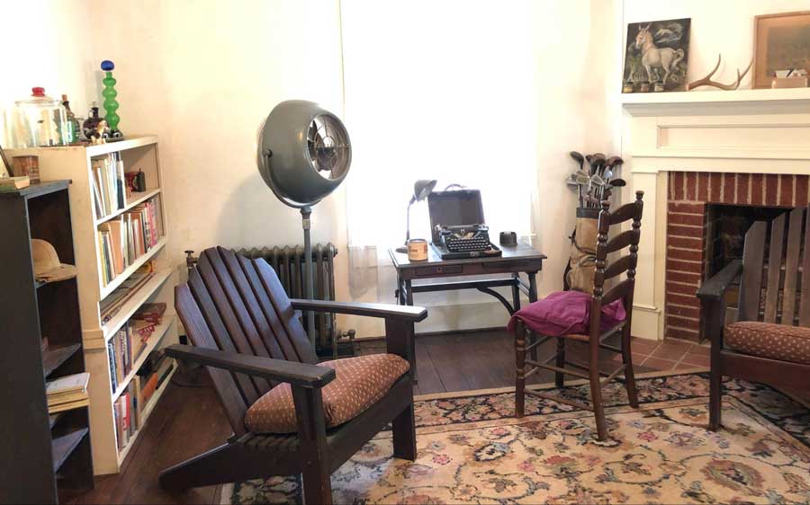 Workstation of William Faulkner inside his house in Mississippi
