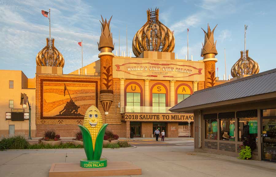 The World’s Only Corn Palace from the outside