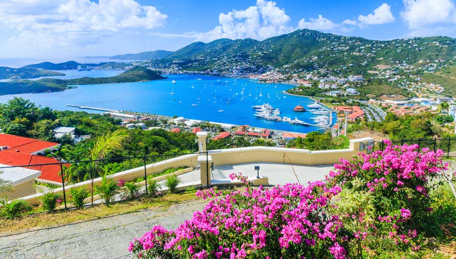 Scenic view at St. Thomas in U.S. Virgin Islands