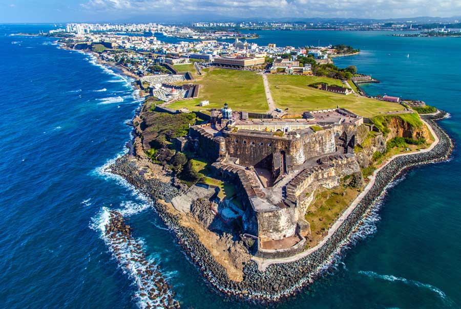 Aerial view of the Castillo San Felipe Del Morro