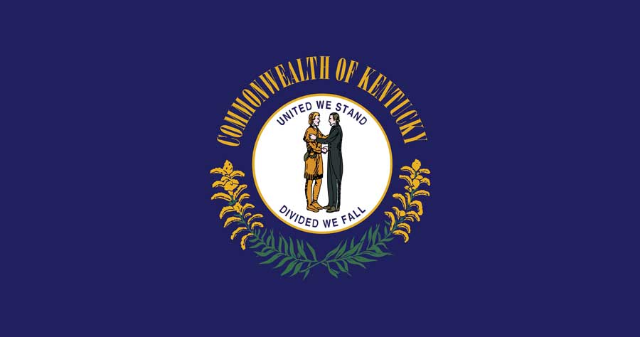 The state flag of Kentucky